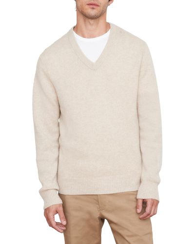 Vince Cashmere V-neck Sweater - Natural