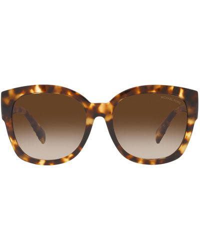 Michael Kors Baja 56mm Gradient Square Sunglasses - Brown