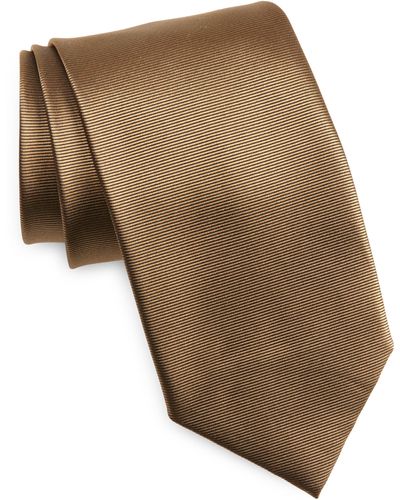 Tom Ford Solid Mulberry Silk Twill Tie - Natural
