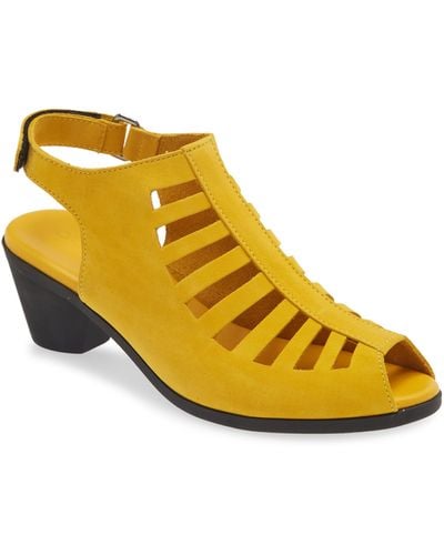 Arche Soexor Slingback Sandal - Yellow