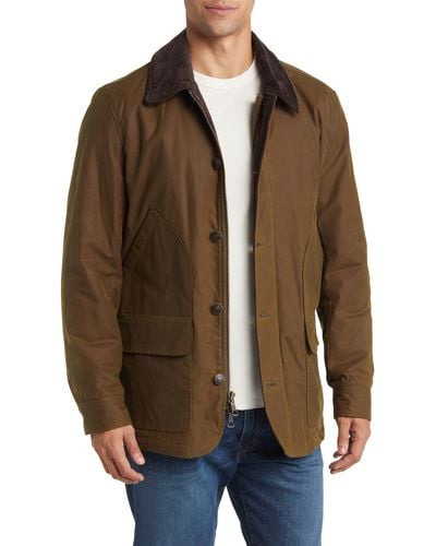 Brooks Brothers Waxed Cotton Chore Jacket - Brown