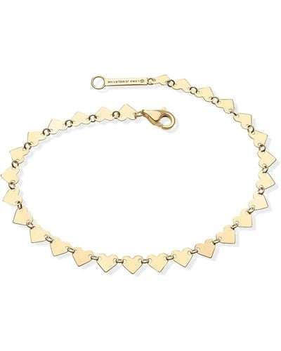 Lana Jewelry Laser Heart Chain Bracelet - White