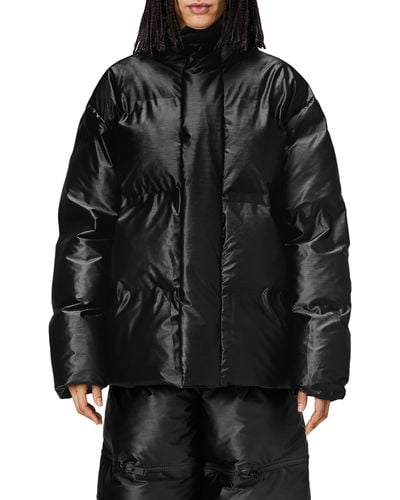 Rains Bator Windproof & Waterproof Insulated Puffer Jacket - Black