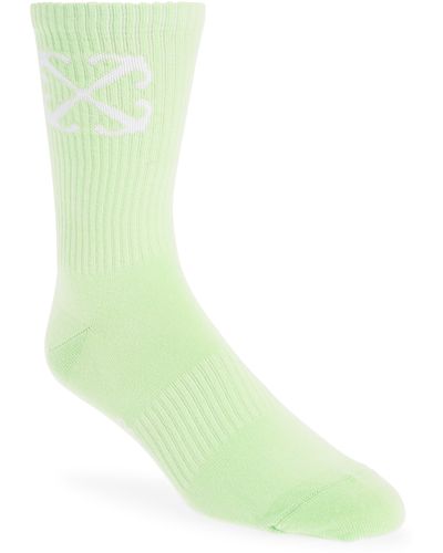 Off-White c/o Virgil Abloh Arrow Mid Calf Socks - Green