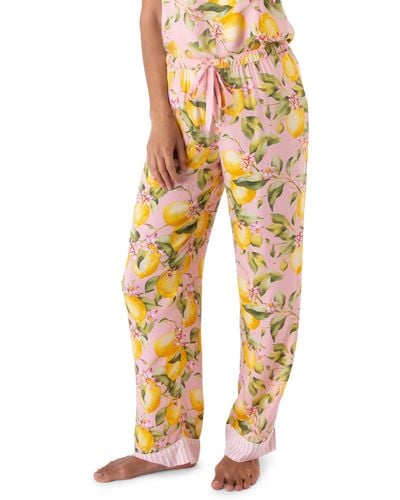 Pj Salvage In Bloom Pajama Pants - Yellow