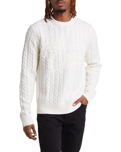 BBCICECREAM Signature Appliqué Sweater - White