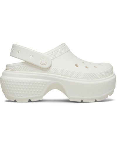 Crocs™ Stomp Slingback Platform Clog - White