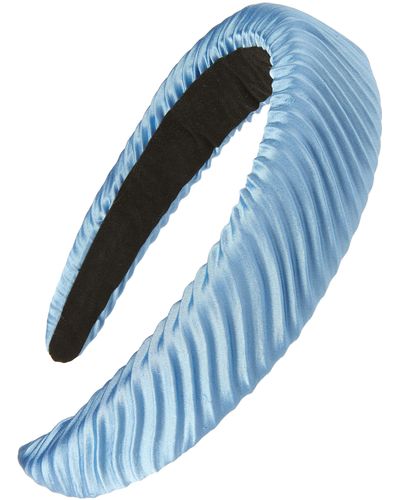 Tasha Pleated Headband - Blue