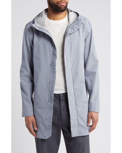 Save The Duck Dacey Hooded Waterproof Raincoat - Gray