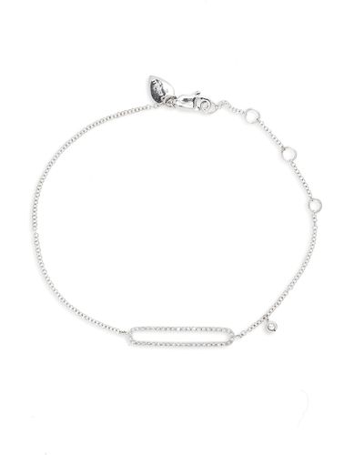 Meira T 14k Gold & Diamond Pavé Bar Bracelet - White