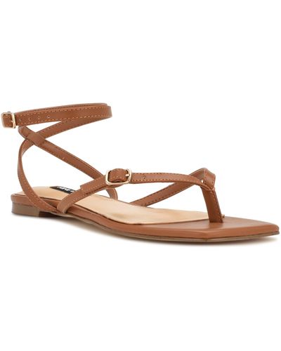 Nine West Nelson Strappy Sandal - Brown
