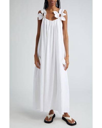FARM Rio Floral Maxi Dress - White