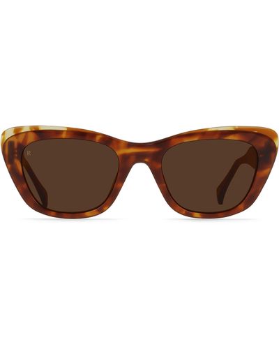 Raen Kimma 52mm Polarized Cat Eye Sunglasses - Brown