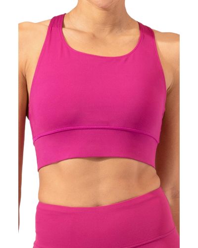 Threads For Thought Strappy Sports Bra - Pink