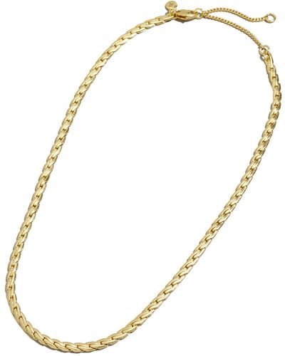 Madewell Curb Chain Necklace - Metallic