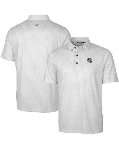 Cutter & Buck Carolina Panthers Helmet Pike Double Dot Print Stretch Polo At Nordstrom - Gray