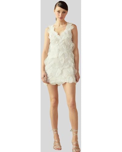 Cynthia Rowley Elle Embellished Heart Dress - White
