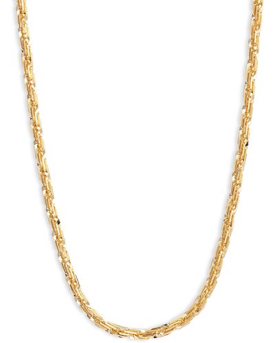 Nordstrom Wheat Chain Link Necklace - Metallic