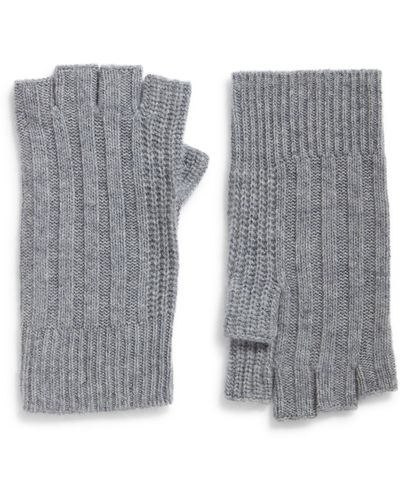 Nordstrom Wool & Cashmere Blend Fingerless Gloves - Gray