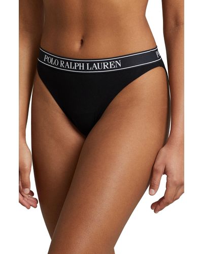 Polo Ralph Lauren Cotton Blend Bikini - Black
