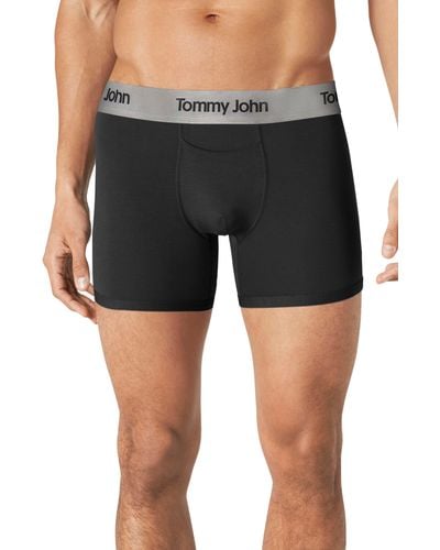 Tommy John 2-pack Second Skin 4-inch Boxer Briefs - Black
