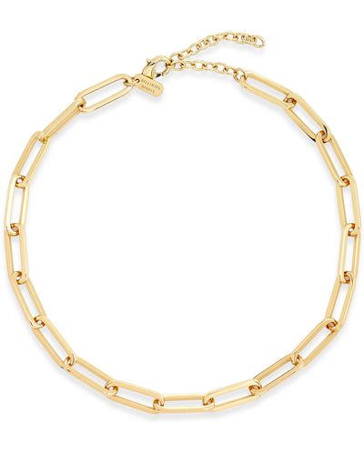 Melinda Maria Carrie Chain Link Necklace - Metallic