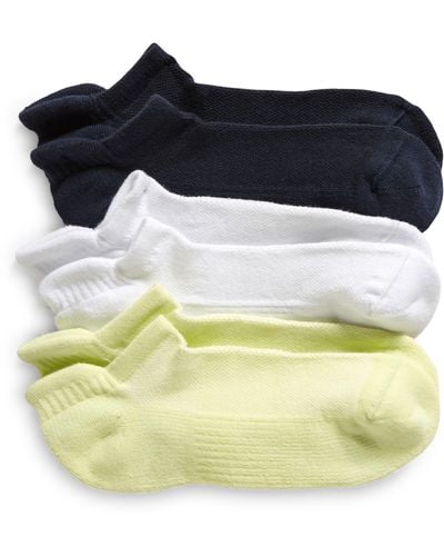 Zella Assorted 3-pack Tab Ankle Socks - Blue