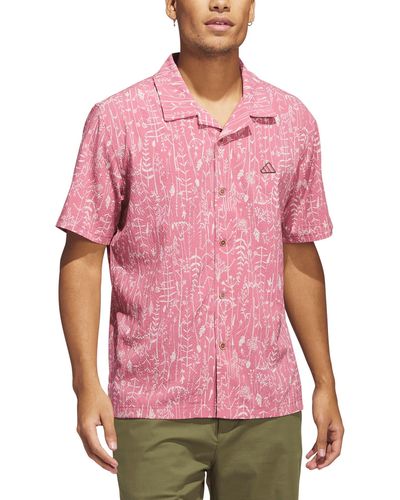 adidas Originals Go-to Golf Camp Shirt - Pink