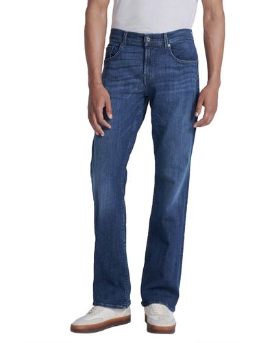 7 For All Mankind Brett squiggle Bootcut Jeans - Blue