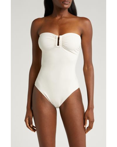 Ulla Johnson Monterey Strapless One-piece Swimsuit - White