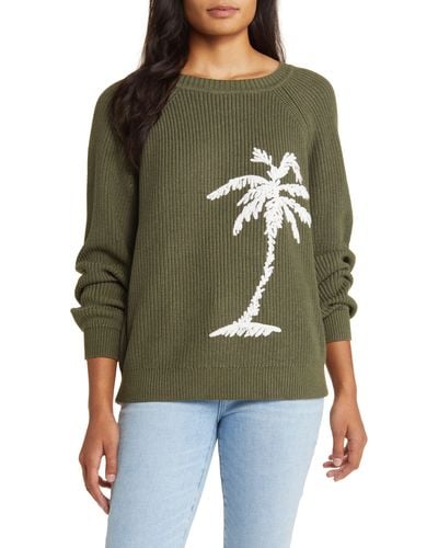 Tommy Bahama Breezy Palm Crewneck Sweater - Green