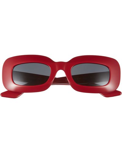 Oliver Peoples 1966c 49mm Square Sunglasses - Red