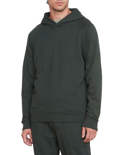 Vince Garment Dyed Popover Hoodie - Gray