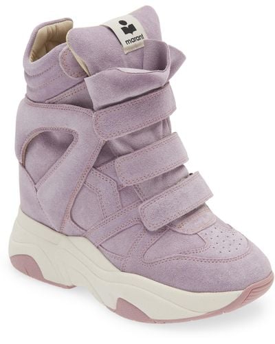 Isabel Marant Balskee Platform Sneaker - Purple