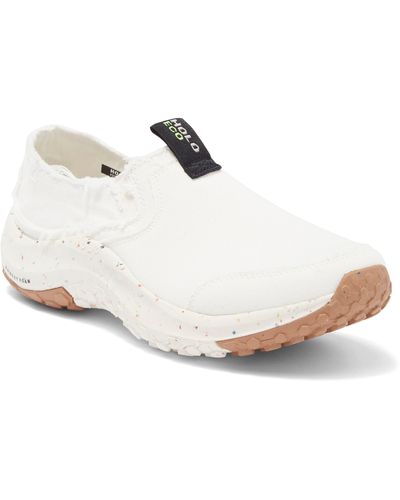 HOLO Footwear Athena Canvas Slip-on Shoe - White