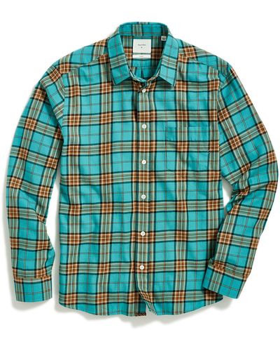 Billy Reid Tuscumbia Standard Fit Plaid Button-up Shirt - Blue