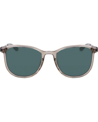 Shinola 52mm Round Sunglasses - Green
