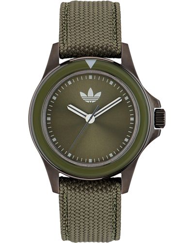 adidas Expression One Nylon Strap Watch - Green