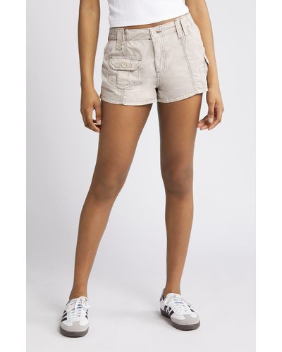 BDG Y2k Cotton Shorts - Natural