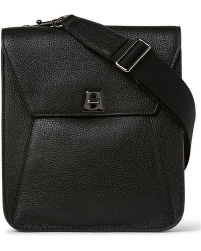 Akris Small Anouk Leather Crossbody Bag - Black