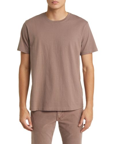 FRAME Logo Cotton T-shirt - Brown