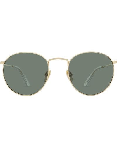 Banbe The Hawkins Polarized Round Sunglasses - Green