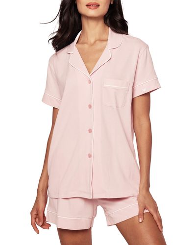 Petite Plume Luxe Pima Cotton Short Pajamas - Pink