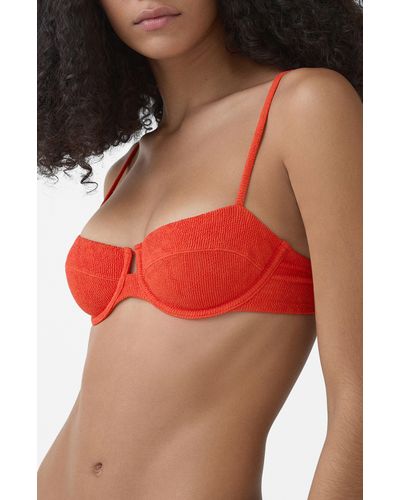 Mango Underwire Bikini Top - Red