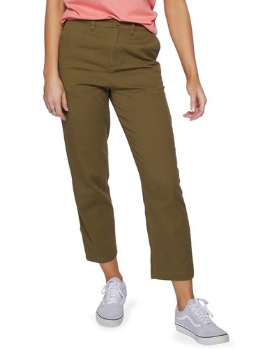 O'neill Sportswear High Waist Cotton Chino Pants - Green