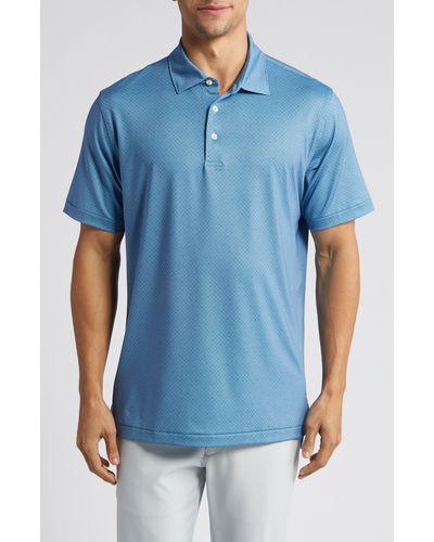 Peter Millar Soriano Performance Jersey Polo - Blue