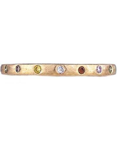 Sethi Couture Dunes Diamond Stacking Band Ring - Multicolor