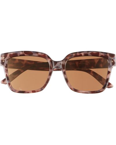 BP. 53mm Square Sunglasses - Brown