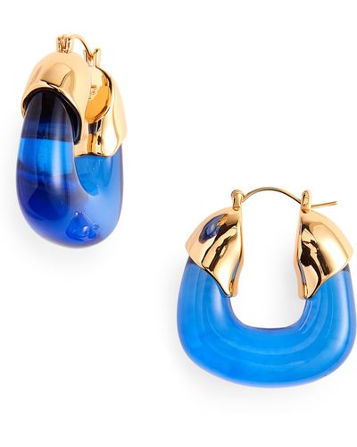 Lizzie Fortunato Electric Organic Hoop Earrings - Blue