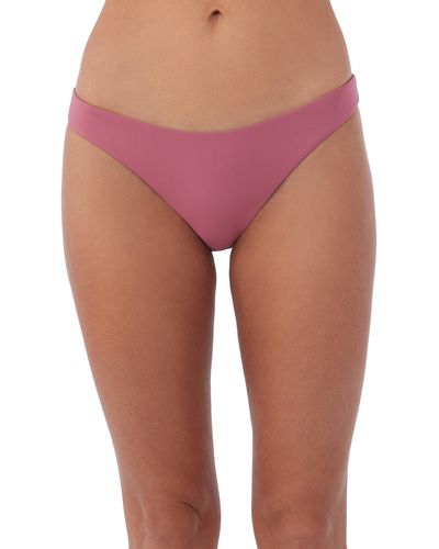 O'neill Sportswear Saltwater Solids Rockley Bikini Bottoms - Pink